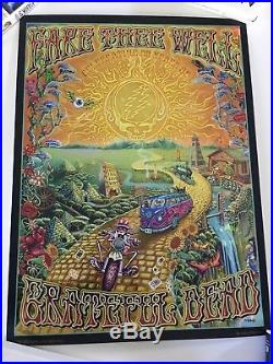 Grateful Dead GD50 Fare Thee Well Mike Dubois Foil Hologram Golden Road Poster