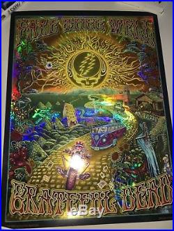 Grateful Dead GD50 Fare Thee Well Mike Dubois Foil Hologram Golden Road Poster