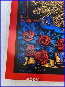 Grateful Dead GD50 Fare Thee Well Poster Chicago Soldier Field Richard Biffle