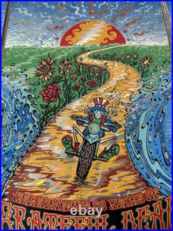 Grateful Dead GD50 Foil Triptych Poster Chicago, IL July 2015 Mike Dubois 50/500
