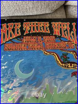 Grateful Dead GD50 Foil Triptych Poster Chicago, IL July 2015 Mike Dubois 50/500