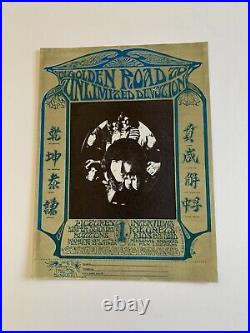 Grateful Dead Golden Road To Unlimited Devotion Original Fan Club Handbill 1967