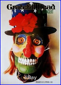 Grateful Dead Gunther Kieser 1972 European Tour AOR 4.237 Poster