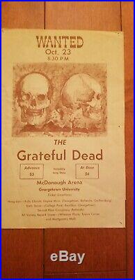 Grateful Dead Handbill 10-23-1970 Georgetown University