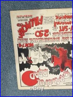 Grateful Dead Handbill Fillmore West 1969 Crimson Madness Rare Poster Alligator