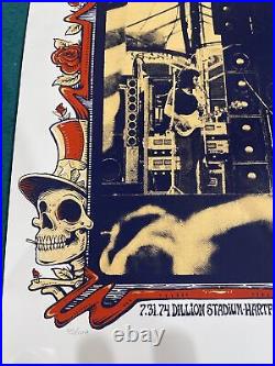 Grateful Dead Hartford, CT 1974 Helen Kennedy 2 Posters Matching #'s