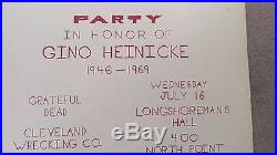 Grateful Dead Hells Angels 1969 Longshoremans Hall Party Hippie Concert Poster