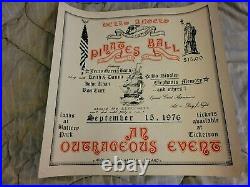 Grateful Dead Hells Angels Jerry Garcia Bo Diddley First Print Concert Poster