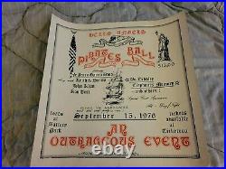 Grateful Dead Hells Angels Jerry Garcia Bo Diddley First Print Concert Poster