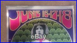 Grateful Dead Hendrix Airplane Joplin Monterey Who Redding Large Concert Poster