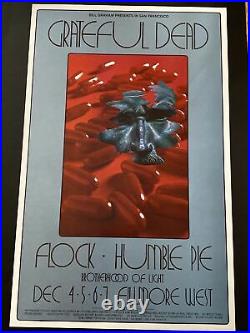 Grateful Dead Humble Pie Fillmore West 1969 Original Concert Poster