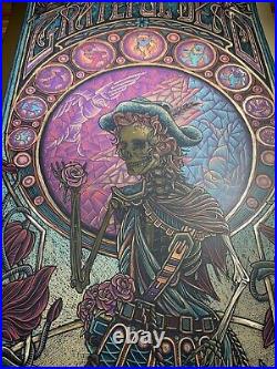 Grateful Dead Jack Straw VARIANT GOLD FOIL Art Print Poster By Luke Martin X/125
