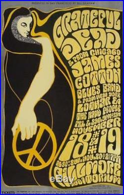 Grateful Dead James Cotton Fillmore Sf 1966 Concert Poster Bg38 5th Printing