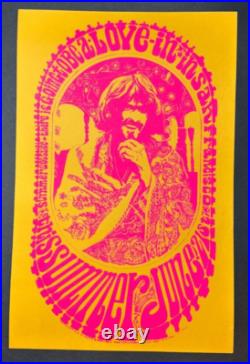 Grateful Dead Janis QMS Summer Solstice Fest Poster Golden Gate Park SF 1967 Grateful Dead Janis QMS Summer Solstice Fest Poster Golden Gate Park SF 1967