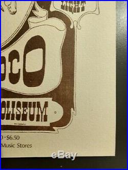 Grateful Dead, Jefferson Airplane, Byrds. Houston Coliseum, 10/5/69. HB NM+