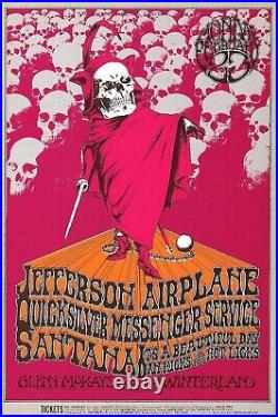 Grateful Dead Jefferson Airplane Quicksilver BG Fillmore Concert Handbill 1970