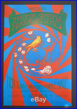 Grateful Dead/Jefferson Airplane poster BG, FD, AOR