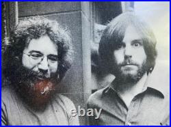 Grateful Dead Jerry Garcia Bobbie Weir Photo Poster Black And White Rare
