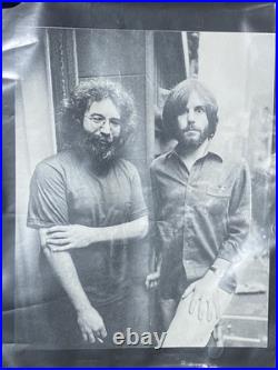 Grateful Dead Jerry Garcia Bobbie Weir Photo Poster Black And White Rare
