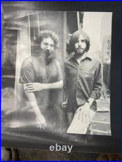 Grateful Dead Jerry Garcia Bobbie Weir Photo Poster Black And White Rare