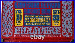 Grateful Dead Jerry Garcia Concert Poster Wes Wilson Fillmore 1966/1986 San Fran