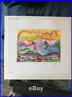 Grateful Dead Jerry Garcia Watercolor Feeding In The Light Poster Litho