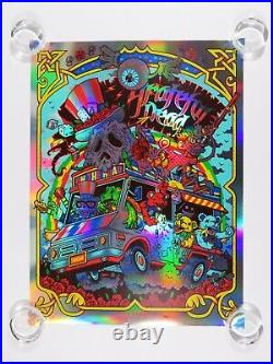 Grateful Dead Juanpa Art ScreenPrint Rainbow Foil Variant #/100 Band Tour Poster