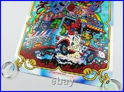 Grateful Dead Juanpa Art ScreenPrint Rainbow Foil Variant #/100 Band Tour Poster