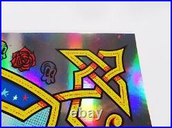 Grateful Dead Juanpa Art ScreenPrint Rainbow Foil Variant #/100 Band Tour Poster