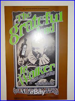 Grateful Dead/Junior Walker-BG176 Signed 1969 POSTER
