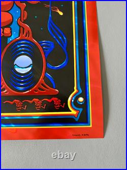 Grateful Dead LAVA FOIL Poster 1970 Capitol Theatre x/100 Biffle Original MINT