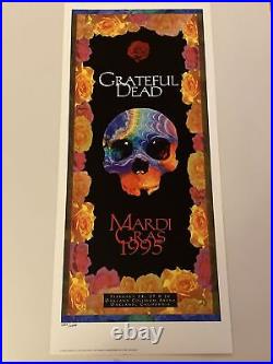 Grateful Dead Last Mardi Gras Show Run Oakland Coliseum 1995 Concert Poster