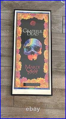 Grateful Dead Last Mardi Gras Show Run Oakland Coliseum 1995 Concert Poster VTG