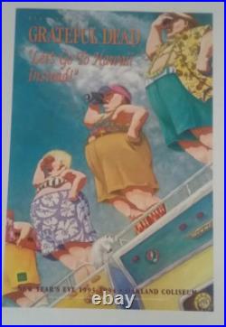 Grateful Dead Lets Go to Hawaii Instead New Years 1994 Original Concert Poster