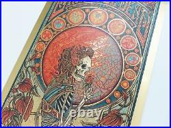 Grateful Dead Luke Martin Signed #/100 Gold Foil Art Print Poster Jerry Garcia