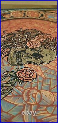 Grateful Dead Luke Martin Signed Numbered Gold Foil Art Print Bears #/100 Poster