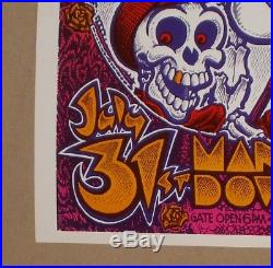 Grateful Dead Manor Downs Texas Awhq Fillmore Family Dog Era Poster