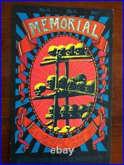 Grateful Dead Memorial Day Concert, 1968 Original Handbill Carousel Ballroom, Sf