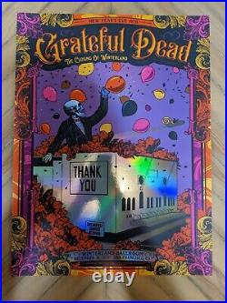 Grateful Dead Milestone Closing Of Winterland Foil Status Serigraph 12/31/78