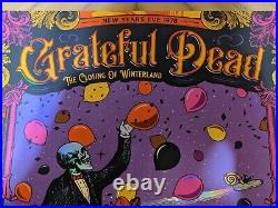 Grateful Dead Milestone Closing Of Winterland Foil Status Serigraph 12/31/78