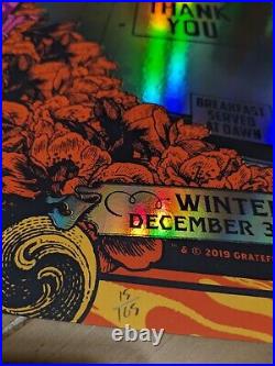 Grateful Dead Milestone Closing Of Winterland Foil Status Serigraph 12/31/78