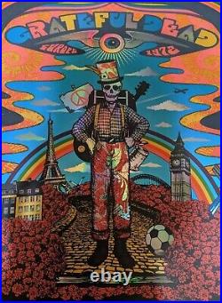 Grateful Dead Milestone Europe 1972 Foil Status Serigraph #'d xx/