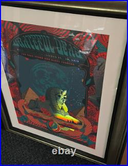 Grateful Dead Milestones Framed Egypt Pyramids Limited Print Status Serigraph