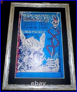 Grateful Dead OG Triple SIGNED Lee Conklin Lesh Weir Fillmore Concert Poster