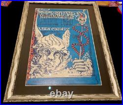 Grateful Dead OG Triple SIGNED Lee Conklin Lesh Weir Fillmore Concert Poster
