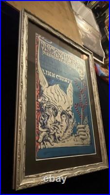 Grateful Dead OG Triple SIGNED Lee Conklin Lesh Weir Fillmore Concert Poster