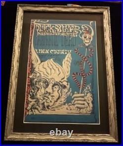 Grateful Dead OG Triple SIGNED Lee Conklin Lesh Weir Fillmore Concert Poster