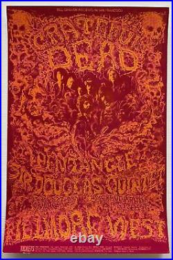 Grateful Dead ORIGINAL First Printing Concert Poster 1969 Fillmore West