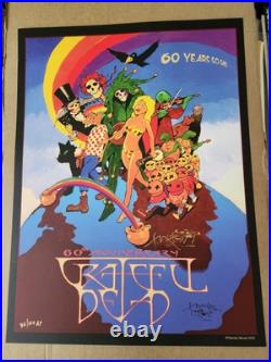 Grateful Dead Official 60th Poster #9/100 By Stanley Mouse GD60 Dead & Company