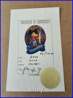 Grateful Dead Official 60th Poster #9/100 By Stanley Mouse GD60 Dead & Company